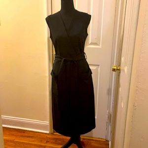 Closet London Black Wrap Top Dress